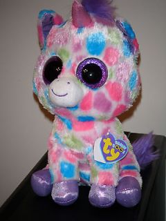 Ty WISHFUL the Big Beanie Boo Boos 10 Plush Toy Unicorn ~NEW 2012