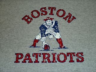 Boston Patriots Distressed Look Womens T Shirt    New England