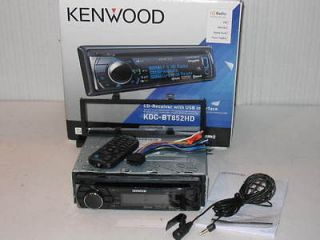 Kenwood KDC BT852HD In Dash CD//WMA Car Receiver w/Bluetooth/HD