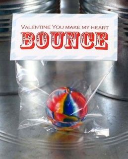 You Make My Heart Bounce Kids Valentines Day Cards w/ Bouncy Ball