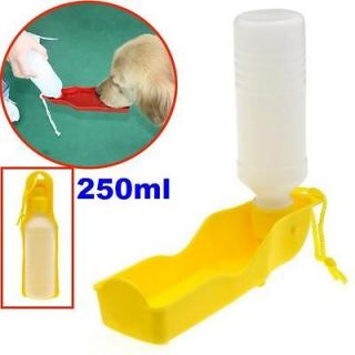 250ml Foldable Pet Dog Cat Water Drink Bottle Dispenser Feeder Bowl
