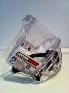 Boulder Hockey Shield, A Vision Ahead all polycarbonate two piece mask