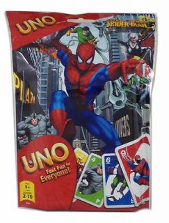 Man Spider Sense UNO Marvel Family Fun Games Card Puzzle Games 56537