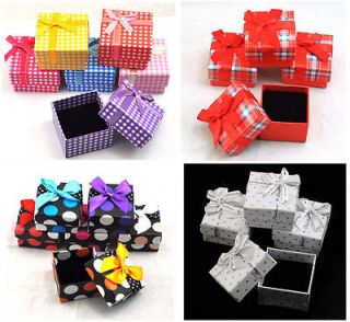 lot gift package ring earrings box Carton boxes 5 x 5 x 3cm box