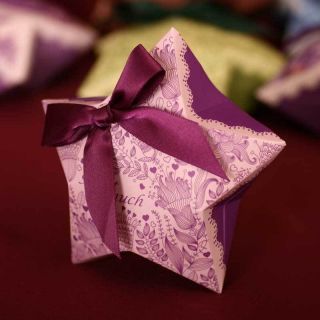 10 50 Sweet Star Purple Fairy Wedding Favors Gift Candy/Chocolat e