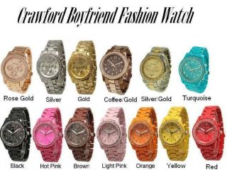 Crawford Boyfriend Fashion Watch With New Enamel Colors Hurry Limited