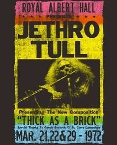 New Authentic Mens Jethro Tull Royal Albert Hall Tee Shirt