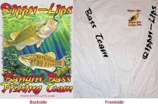 Rippn Lips Bangin Bass Pro Jersey Long Sleeve Shirt Size 3XL Ash
