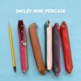 Compact Pencil Case Box Pen Pocket Pouch_MONOPOLY _Smiley Mini Pencase