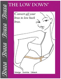 BRAZA THE LOW DOWN BRA BACK CONVERTER FOR LOW BACK TOPS