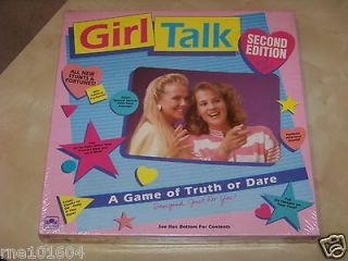 Girl Talk truth or dare board game 1990 2nd edition Milton Bradley