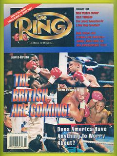 British Boxing RING Magazine 1994 LENNOX LEWIS FELIX TRINIDAD Hearns