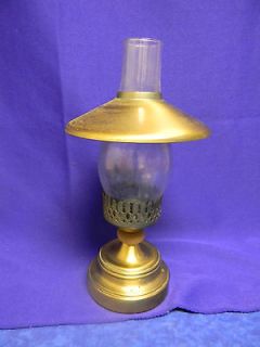 lamp styled designed candle holder candelabra brass base metal shade