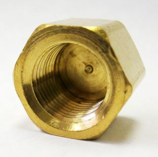 Brass Pipe Cap Fitting 1/8 NPT Air Water Fuel Boat