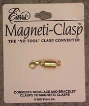 Magnetic clasp converter or extender   gold or silver