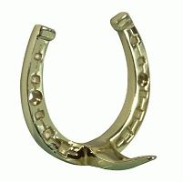 Brass Horse Shoe Bridle Rack Towel Coat Hook Equestrian Decor   Small