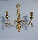 Brass Ornate Rope Tassel Wall Sconce Candle Holders Candleholders