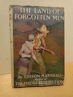 Edison Marshall THE LAND OF FORGOTTEN MEN c.1923 HC with dustjacket