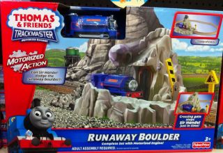 Thomas & Friends Trackmaster Runaway Boulder Playset with Sir Handel