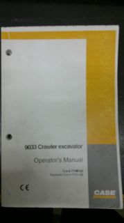 Case 9033 excavator operators manual
