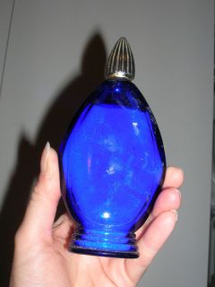 COBALT BLUE BOURJOIS SALTS USED PERFUME BOTTLE (p54)