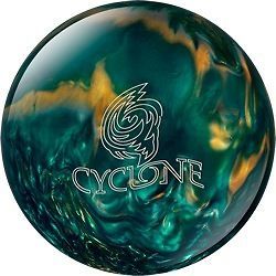 Ebonite Cyclone Green Gold Silver Bowling Ball NIB 1st Quality 14 LB
