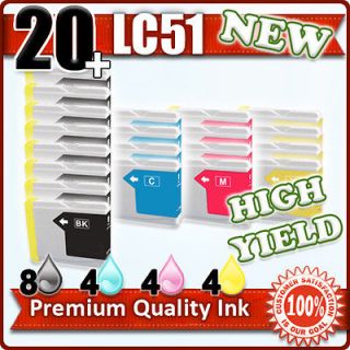 Ink Cartridge LC51BK LC51C LC51M LC51Y HIGH CAPACITY Brother LC 51