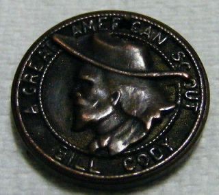 Buffalo BILL CODY token Great American Scout NOW COINS fob ViNTaGe old