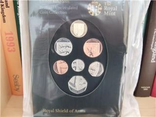 2008 ROYAL MINT ROYAL SHIELD OF ARMS BRILL/UNCIRC SET.