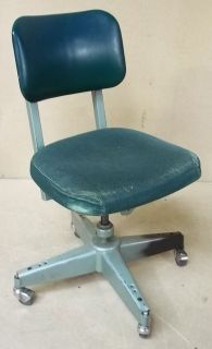 Office Vintage Task Chair Green 34in x 20in x 18in