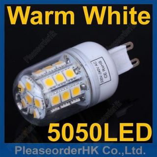 G9 27 LED Downlight Bulb Light with Cover SMD 5050 Warm White 220V for