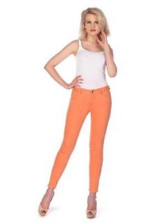 Designer Skinny Jeans Peachy Pink Bum Shaping Thigh Trimming Coral 27