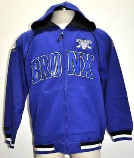 Fubu Bronx Zip Up Hoodie Royal Blue Size S NEW