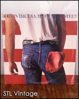orig press BRUCE SPRINGSTEEN BORN IN THE USA LP RECORD columbia VG