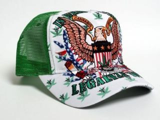 In Weed We Trust, Bud, Pot, Marijuana Legalize Today, Rare Cap Hat
