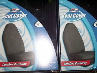 NEW FORD CHEVY DODGE BUCKET SEAT COVERS CAR TRUCK SUV VAN BLACK