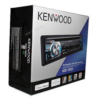 Kenwood KDC 352U Car Audio CD Player/Receive r AM/FM Stereo Front USB