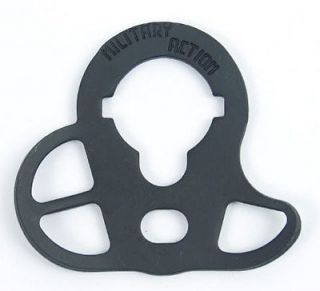 Black sling plate ambidextrous attachment quick detachable mount
