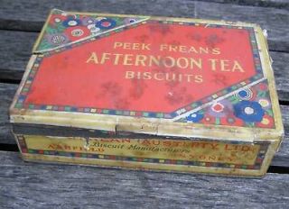 RARE Vintage Peek Frean Biscuit Tin Burne Jones King Cophetua Pre