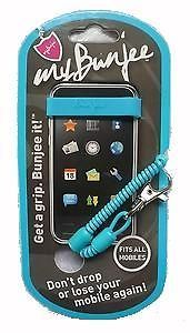 MY BUNGEE MOBILE PHONE IPOD  SAFETY STRAP HOLDER LANYARD BLUE