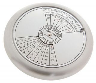 50 Year Calendar and Paperweight 2011 to 2060 Twist Dial