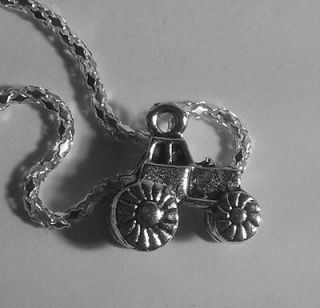   Tractor Necklace with chain   Farm Pig Cow Chicken