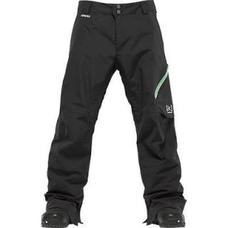 New Burton AK 2L Cyclic Black Mens S/M/L Gore Tex Snowboard Pants 2012