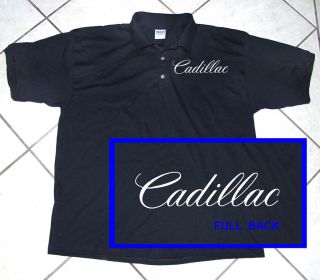 Polo Shirt, Classic Auto, Motor Sports, Cadillac, 100% Cotton, S   2XL