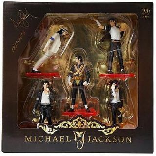 Collectibles 5 FIGURE set MICHAEL JACKSON STATUE DOLL FOREVER COOL