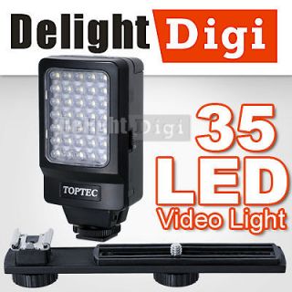 E9D Video Light 35 LED DV Camcorder 2.2w 2x AA Lighting