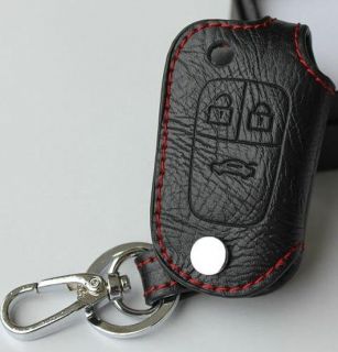 Chevrolet Chevy Car Remote KEY Case Holder Leather Cover Key Chain