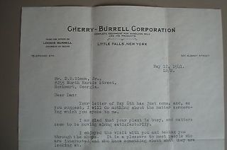 1941 LETTER CHERRY   BURRELL CORP. (MILK EQUIPMENT & PRODUCTS) LITTLE