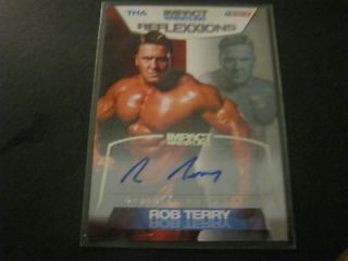 2012 TNA Reflexxions Autograph Auto Rob Terry Silver 41/99 SP WWE WCW