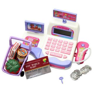 Education Kids Display and Scanning Function Cash Register Toy